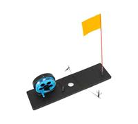 Bascule de pêche sur Glace, Canne à pêche sur Glace d'hiver portative avec Poteau indicateur de mât de Drapeau, Accessoires de pour équipement d'hiver extérieur