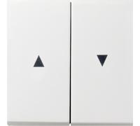 Bascule double avec symbole "Flèche" Gira 0294112 blanc pur