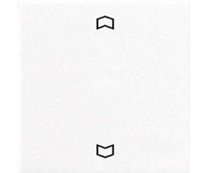 Bascule Jung A590PWW série A - 1 fois, pour bouton BA, thermodurcissable, bla...