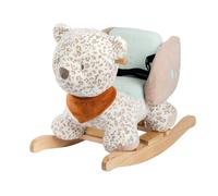 Nattou Animal à bascule Jungo Léopard des neiges – Ceinture de sécurité, Végétalien, 60×30×46 cm