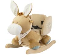 Bascule - Nattou - Leo l'âne - Sécurisée - Douce - Pour bébés de 10 à 36 mois