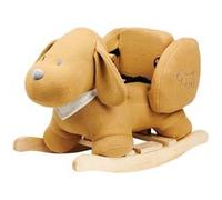 Bascule NATTOU chien jacquard caramel CHARLIE Marron G