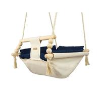Bascule Pour Bébé Crème, Bleu Marine