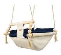 Bascule Pour Bébé Crème, Bleu Marine