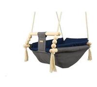 Bascule Pour Bébé Gris, Bleu Marine
