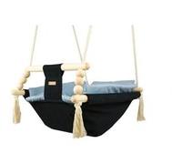 Bascule Pour Bébé Noir, Bleu Clair
