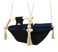 Bascule Pour Bébé Noir, Bleu Marine