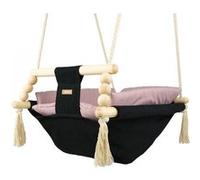 Bascule Pour Bébé Noir, Rose Clair