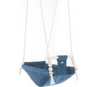 Bascule pour bébé velours matelassé bleu marine Bleu G