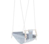 Bascule pour bébé velours matelassé argent