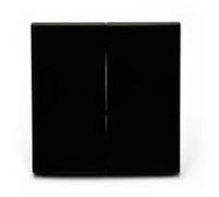 Bascule pour série LOGUS 90 - Double interrupteur et double interrupteur - Noir mat