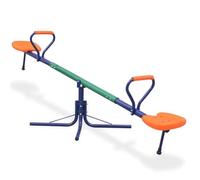 vidaXL Bascule rotative à 360° Acier et plastique Orange Pour enfants dès 3 ans Mixte