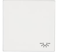 Bascule symbole éclairage Jung LS 990 L WW blanc-alpin