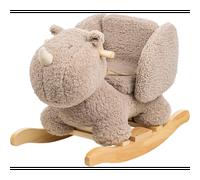 Bascule teddy le rhinocéros taupe