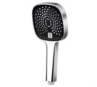 Basculez facilement entre les modes sur cette pomme de douche réglable haute pression (argent)