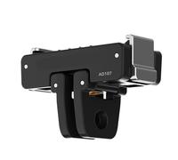 Base à dégagement rapide pliable à 2 griffes avec trou de vis 1/4 pour caméras d'action Support pliable stable et durable