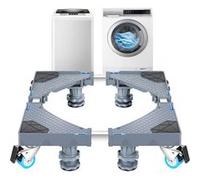 Base à double roues Kella pour lave-linge et réfrigérateur ajustable en taille [en.casa] Gris G