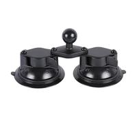 Base à double ventouse avec boule de 2,5 cm, base de support de voiture robuste à 2 ventouses, compatible avec les supports RAM et autres bras à double prise de taille B