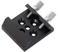 Base à queue d'aronde filetée 1/4,pour support de montage de lunette de visée,plaque fendue,pour télescope et base de smartphone (noir)