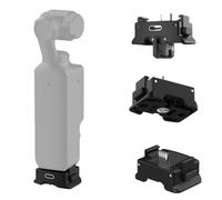 Base adaptateur de charge pour DJI Osmo Pocket 3, station de charge de bureau de type C avec trou de vis de 6,35 mm et support à deux broches, compatible avec trépied, poignée, perche à selfie