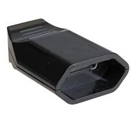 Base aérienne 10 A 250 V, couleur noire, avec chape, idéale pour les connexions électriques et l'alimentation d'appareils intérieurs.