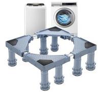 Base Ajustable Kirburg Support à 8 Pieds Pour Soulever Lave-linge Et Réfrigérateur [en.casa] Gris