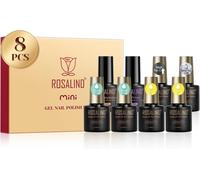 Base And Top Coat Semi-Permanent Nail Polish, 8 Pieces Primer And Nail Prep Dehydration Kit, Matt And Glitter Top Coat Uv Led Soak Off Gel Polish Semi-Permanent Manicure Kit