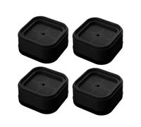 Base antichoc for Machine à laver, 4 pièces, coussinets de pieds Anti-Vibration, pieds en caoutchouc, antidérapant, silencieux, tapis élévateur, amortisseurs de Support de meubles(Black)