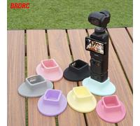 Base antidérapante BRDRC pour DJI Pocket 3/4, supports de bureau antidérapants en silicone, base d'extension pour accessoire de stabilisateur portable Red