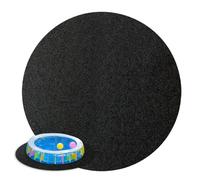 Base Au Sol pour Spa, Tapis De Spa pour Baignoire Gonflable, Grand Tapis Rond De 370cm Tapis De Piscine Et De Spa, Protection Antidérapante Absorbante pour Terrasse, Tapis Sol Spa Gonflable
