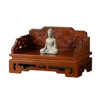 Base Autel Méditation Bambou, Table Culte Butsudan pour Exposition Statues Bouddha, Sanctuaire Multi-Usage pour Maison Petits Espaces(60cm)
