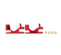 Base Avant en Alliage d'aluminium C Carrier usiné CNC de précision léger et Durable, Accessoires de modèle RC pour Camion Traxxas Slash 4X4 1/10 Bleu foncé Rouge en Option 24 g (Rouge)