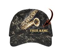 Base-Ball Capuchon Musique De Saxophone Réglable Trucker Cap | Casquettes de Baseball Léger Strapback Cap Anti-UV Chapeaux Pare-Soleil Pour Course à Pied Cadeau Golf