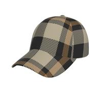 Base-Ball Capuchon Tartan À Carreaux Colorés Strapback Cap | Casquettes de Baseball Unisexe Strapback Cap Tendance Chapeaux Pare-Soleil Pour Golf Course à Pied Voyages