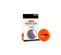 Base Ballon de Hockey de Rue Unisexe - Dureté Moyenne - Convient pour jusqu'à -10 °C - Orange - 6,5 cm