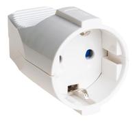 Base bipolaire TTL blanche 16 A 250 V, idéale pour connecter des appareils électriques dans des installations sûres et efficaces.