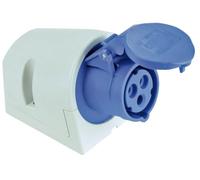 Base bleue Cetac Surface transcadre inclinée 2P+T IP44 230V 16A