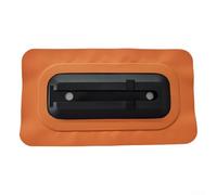 Base centrale d'aileron de 22,9 cm pour planche de kayak, canoë et surf - Support imperméable en PVC avec installation facile, compatible avec Watershed Craft (noir) (orange)