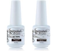Base Coat & No Wipe Top Coat Kit Set Vernis Semi Permanent Soak Off Uv Led Gel Vernis À Ongles 2pcs X 8ml