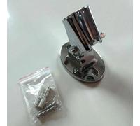 Base conçue pour le matériau de petit diamètre Support de douche mural Tuyaux en ABS argenté avec grand fixe avec pommeau de douche interchangeable