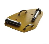 Base d'antenne en V pour tige de traction positive à ondes courtes, aluminium CNC avec fixation en acier inoxydable 304, compatible avec les filetages de trépied de 6,35 mm et 9,5 mm, 14-50 MHz (sans