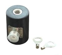 Base d'antenne filetée M10 haute performance avec interface SO239 pour USDX QRP (base noire)
