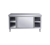 Base d'armoire de cuisine en acier inoxydable pour cuisinière à gaz, plan de travail épais durable avec table de découpe pour un usage professionnel et domestique