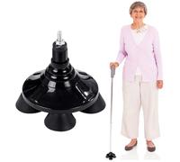 Base De Béquille Rotative À Quatre - Coussinet De Pied En Caoutchouc À Quatre Pieds | Embout De Béquille Antidérapant De Remplacement, Base De Stabilité Autoportante De 19 Mm, Accessoires