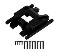 Base de boîte de Vitesses de Voiture RC, Plaque de Protection Centrale en Alliage d'aluminium, résistance à Haute Pression, Montage Stable pour Voitures Traxxas 1 18 RC avec vis (Noire)