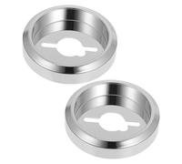 Base de Bouton de Cuisinière à Gaz en Abs Argenté, Lot de 2