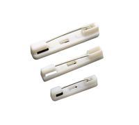 Base de Broche, 40 pièces, Broches de Barre arrière, Fournitures for la Recherche d'accessoires de Bijoux à Faire soi-même (Color : White, Size : 36x6x7mm)