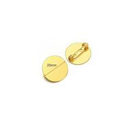 Base de broche en acier inoxydable, Broches Cabochon en acier inoxydable, or et, plusieurs tailles, résultats de bijoux à faire soi-même, 10 pièces(Gd 20mm)