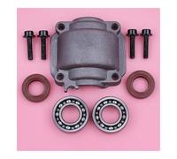 Base de Carter de Moteur cylindrique avec 4 boulons et vis, pièce de Rechange for tronçonneuse MS180 MS170 018 017 MS 180 170, Joint d'huile de palier de Vilebrequin