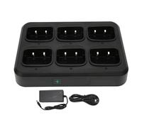 Base de charge à 6 emplacements pour talkies-walkies avec LED, charge rapide et gain de temps pour Baofeng BF9700UV9R Plus, A58R760UVXR et autres,
